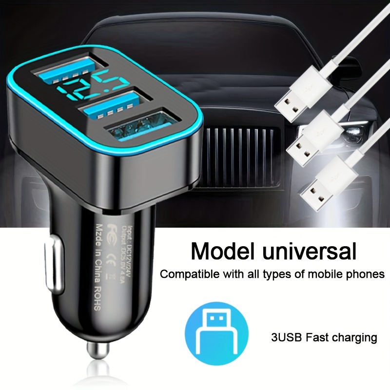 Car Charger Gps Charger Cable Fast Charging Pd Qc3.0 Usb Car - Temu