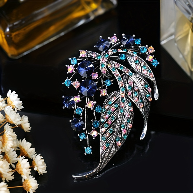 Rhinestone Brooch For Women Clothing Pins Party Banquet Jewelry Corsage  Gift