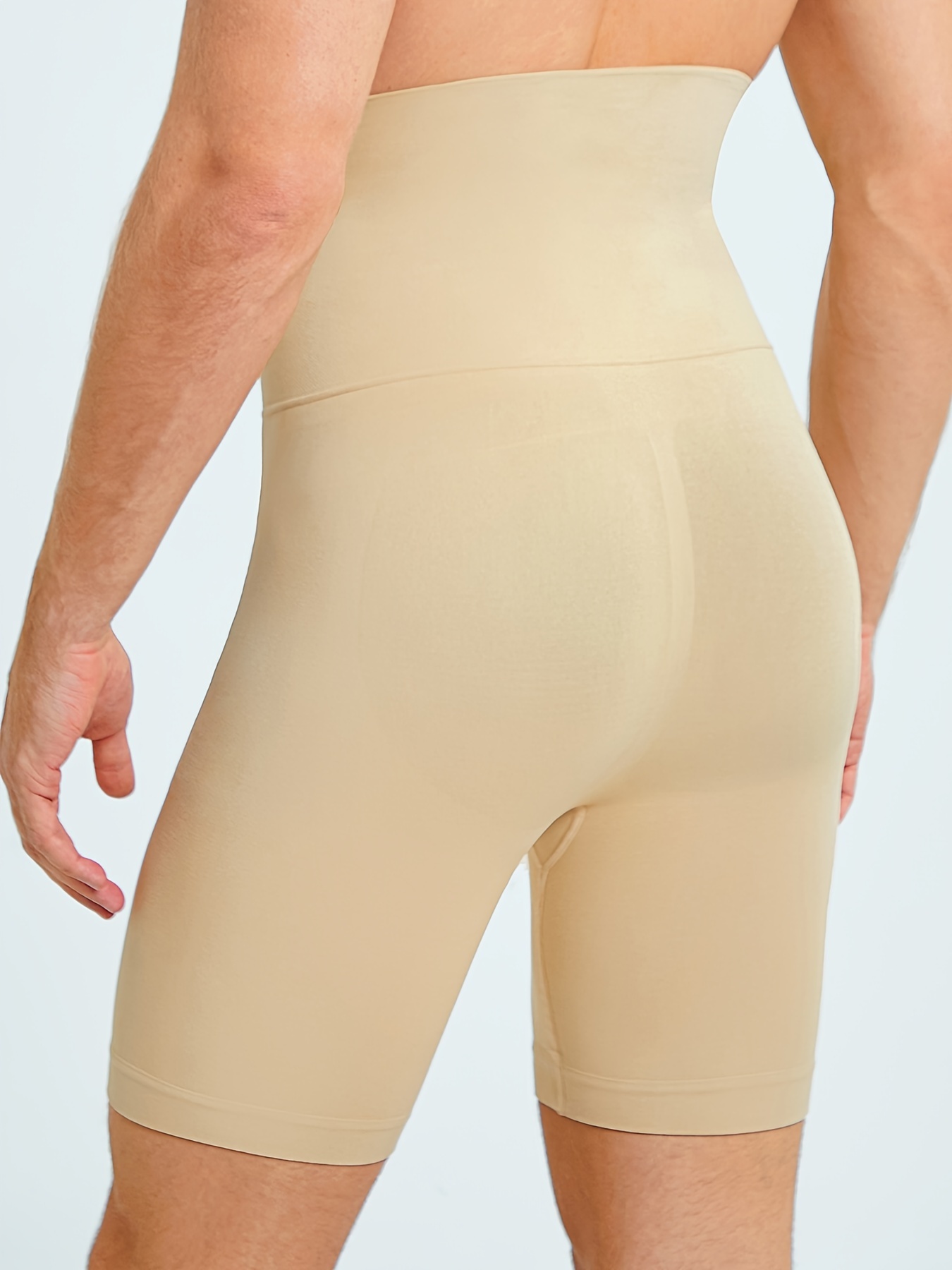 Men's Tummy Control Shapewear Shorts High Waist Slim Belly Underwear  Compression Seamless Boxer Brief Body Shaper