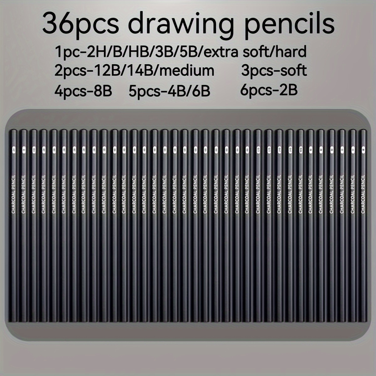 29 pièces Croquis professionnel & Kit d'outils d'art de dessin avec crayons  graphite, crayons fusain, stylo effaçable en papier, couteau artisanal -  (sans Sketchbo