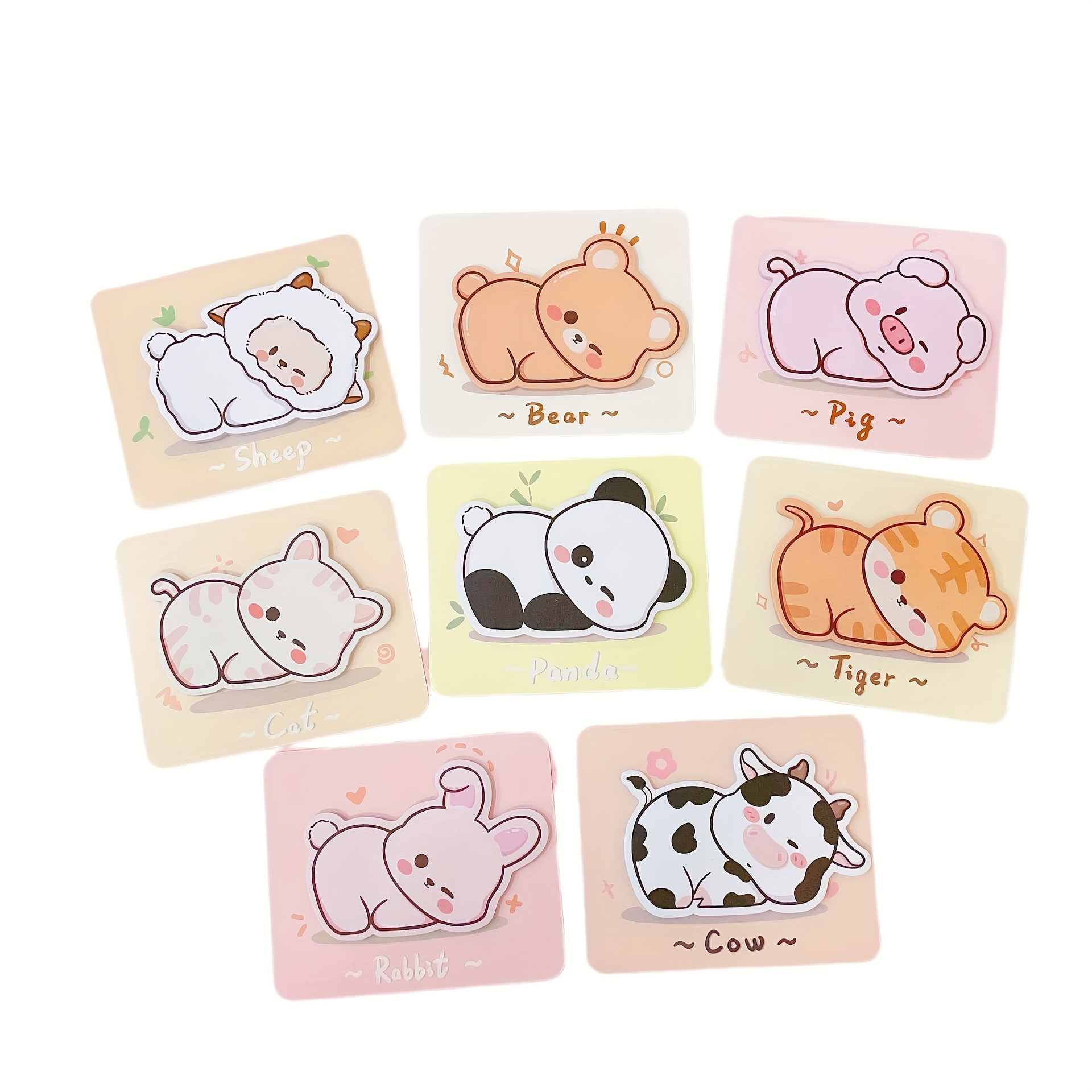 Quilted Paper Cartoon Notepad Material Tape Storage Underwire Paper Sticker  - Temu