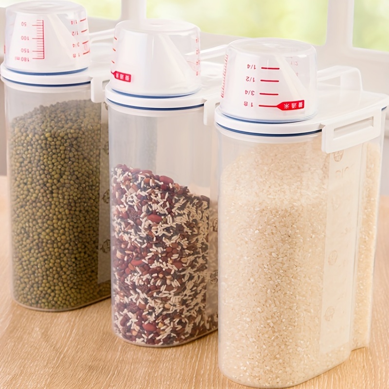Easy-to-use Dry Food Dispenser For Cereal, Oatmeal, And Snacks - Convenient  Kitchen Storage Tank With Multiple Capacity Options - Temu