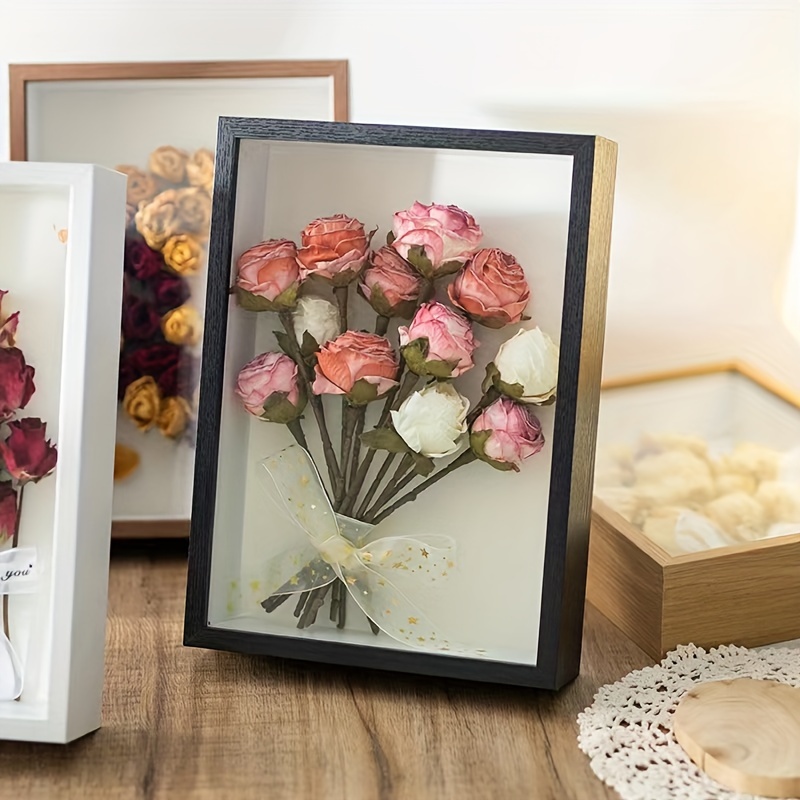 Dried Flower Hollow Frame Shadow Box Picture Frame Square - Temu