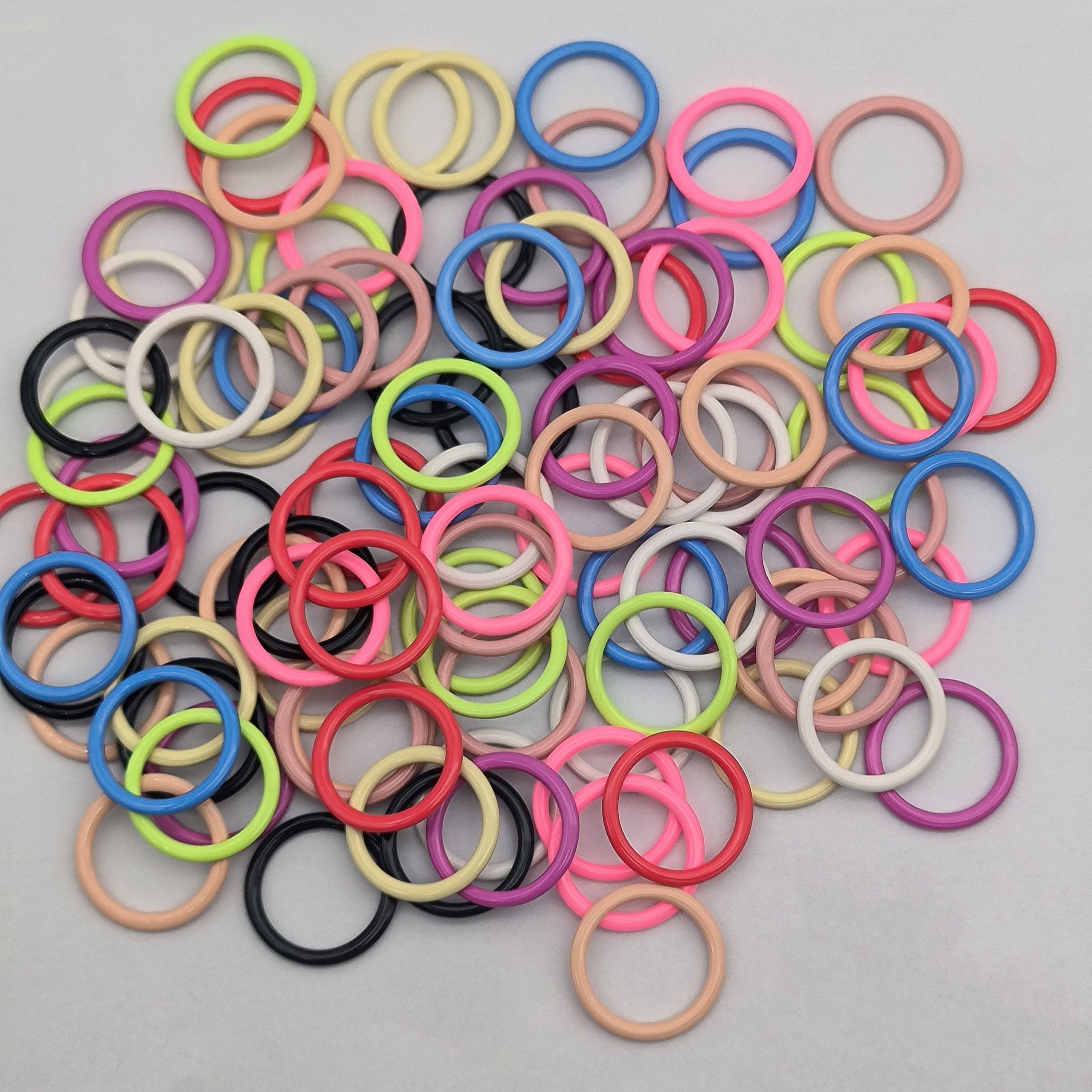 30Pcs Knitting Stitch Rings, Metal Stitch Marker Ring, Colorful Knitting  Markers for Quilting Sewing Craft