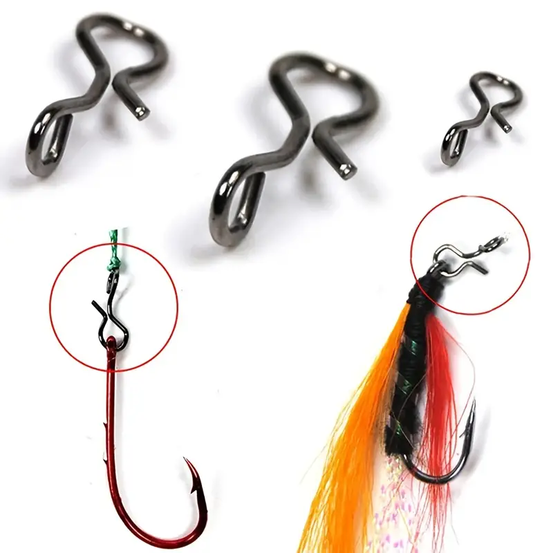 Fly Clips No-Knot Fast Snaps Fly Fishing Snap No Knot Snaps Quick Change  Connect snap