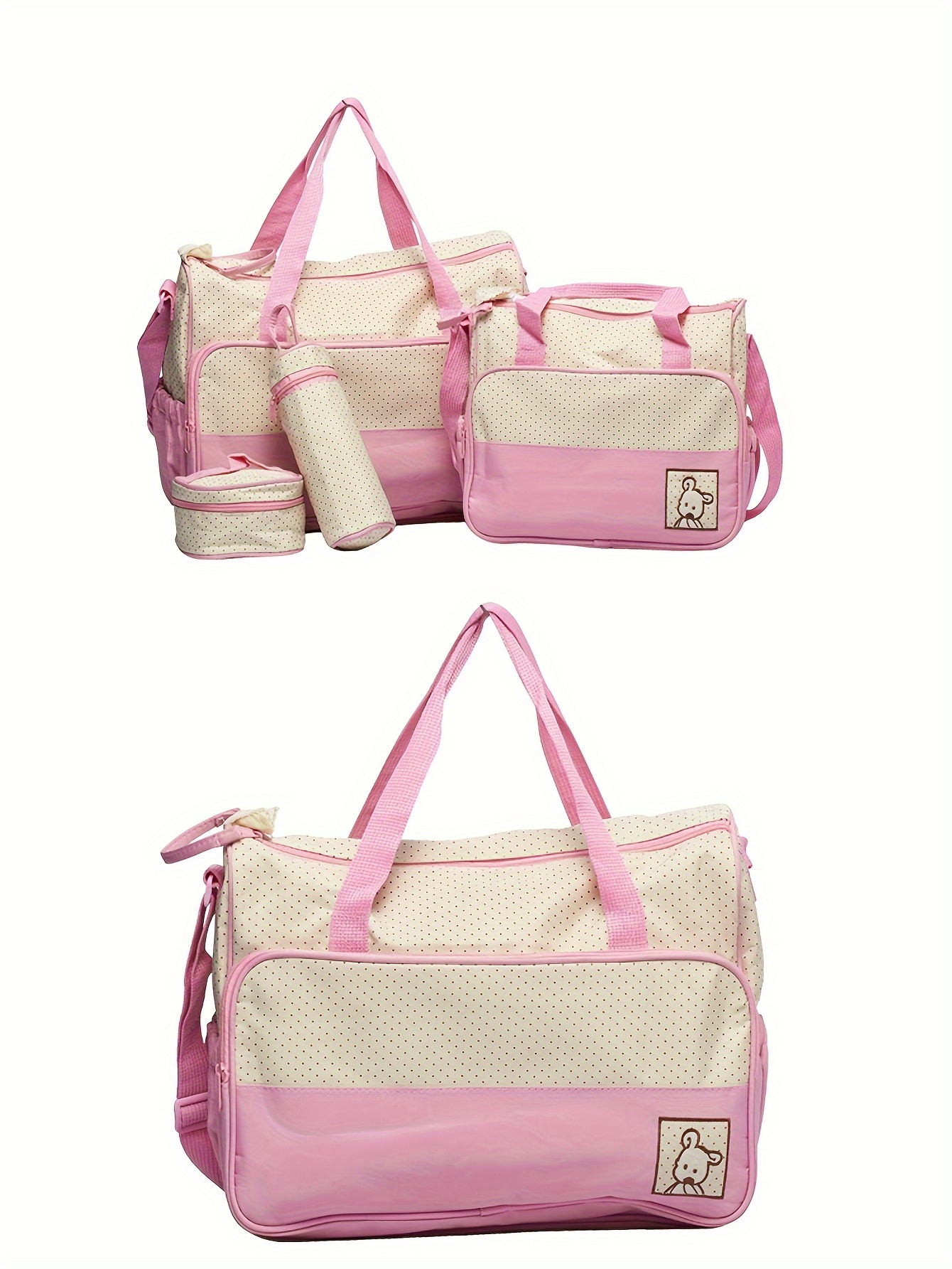 5pcs set multifunctional mommy bags large capacity crossbody bag shoulder bag portable diaper bag set details 9