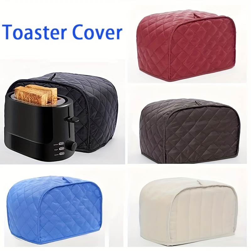 3 Pack Toaster Cover, Polyester Fabric Quilted Four Slice Toaster Appliance  Dust-proof Cover For Kitchen Small Appliance Dust Cover and Fingerprint