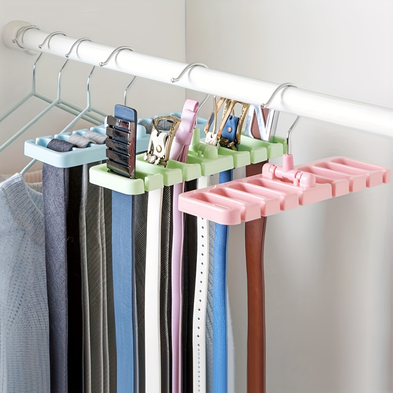 Women Storage Bra Hanger Multifunctional Wooden Belt Hanger Sturdy &  Durable Tie Belt Case for Beanie Scarfs Bra Closet Supplies