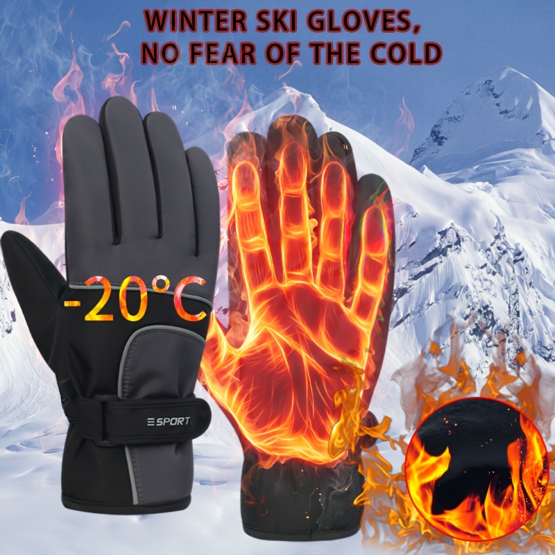 Winter Gloves Men Women Non slip Warm Gloves Touchscreen - Temu