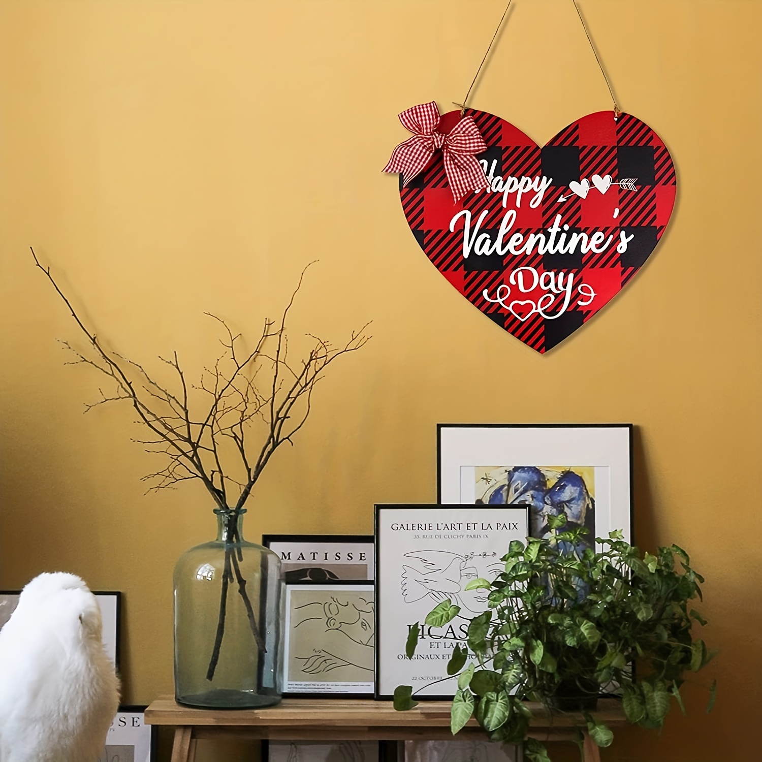 Painting on Wooden Hearts DIY 