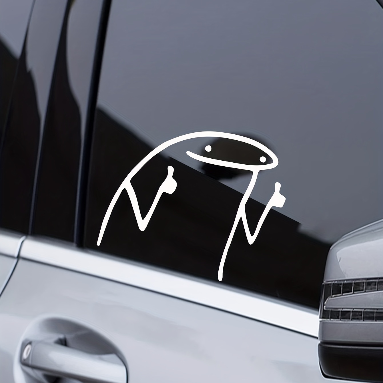 Stickers voiture drôle majeur, mignon autocollant de fenêtre de voiture de  dessin animé, camion, autocollant graphique