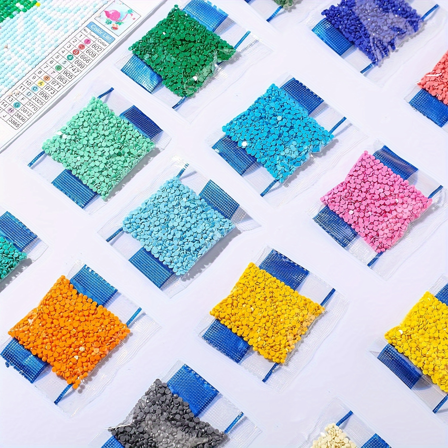 20 5d Diamond Painting Beads 20 Colors 20 000 Round Glitter - Temu