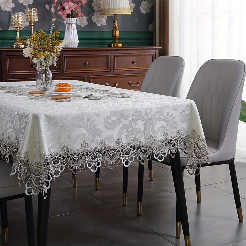 Mantel de mesa impermeable con estampado de Datura bohemio moderno,  decoración de boda, mantel Rectangular para mesa de café, Mantel Banban  LingWen 9024715767882