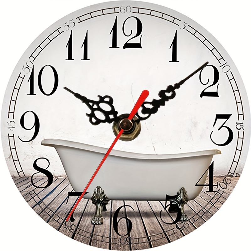 Horloge de salle de bain AMS 5923 - Rond - Aluminium - Blanc - Ø17 cm