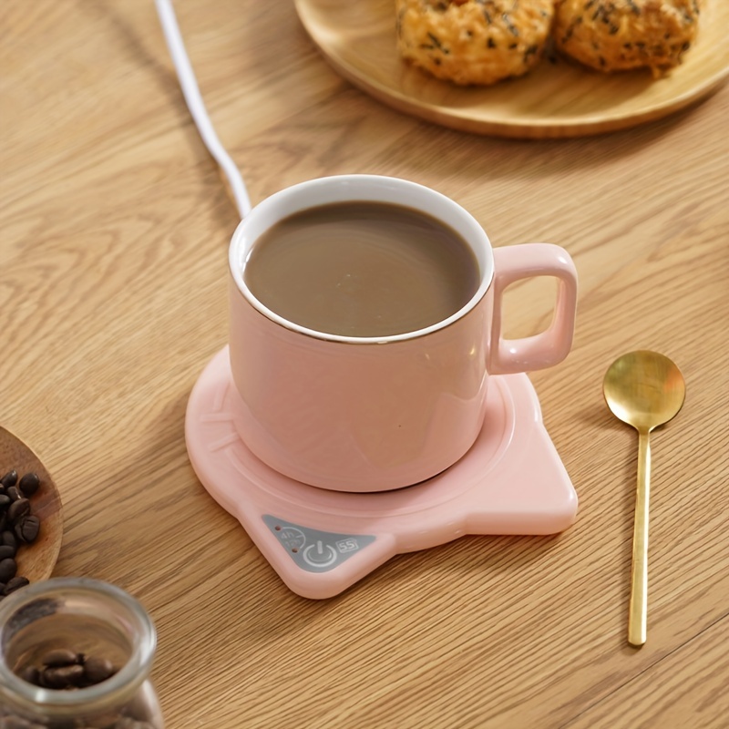 Coffee Warmer with Mug, Smart Coffee Mug Warmer with Cute Cat