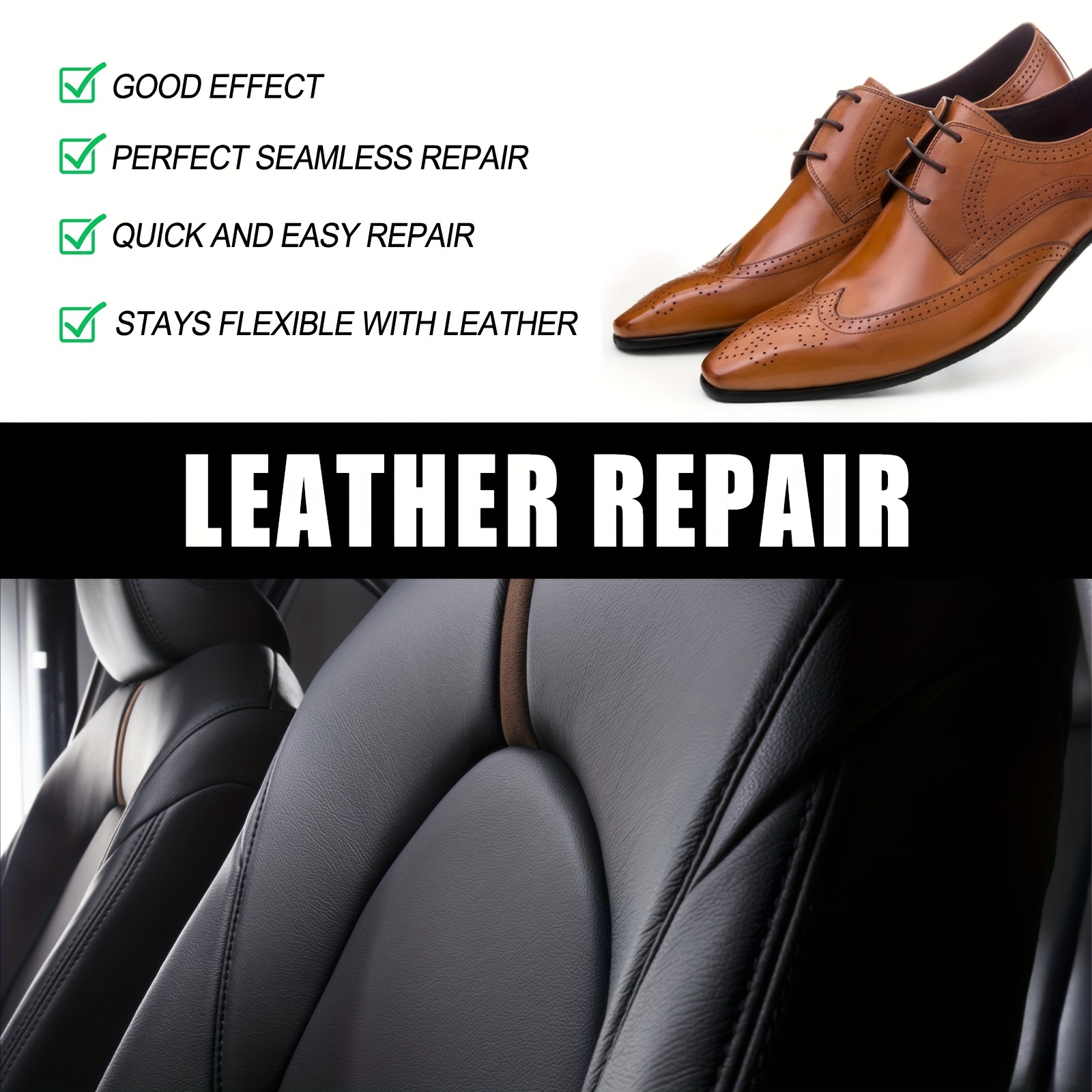 1pc Leather Filler Repair Cream For Car Seats, Sofa, Leather