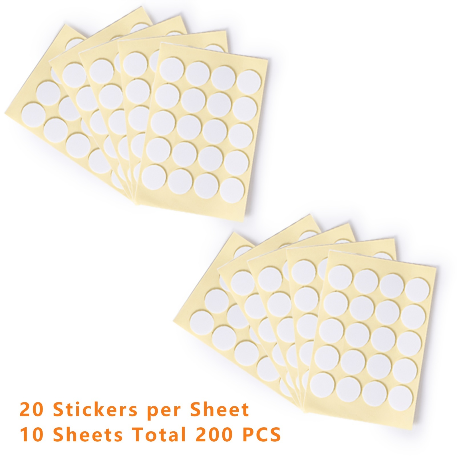 720PCS/36 Sheets Candle Wick Stickers Heat Resistance Double-Sided