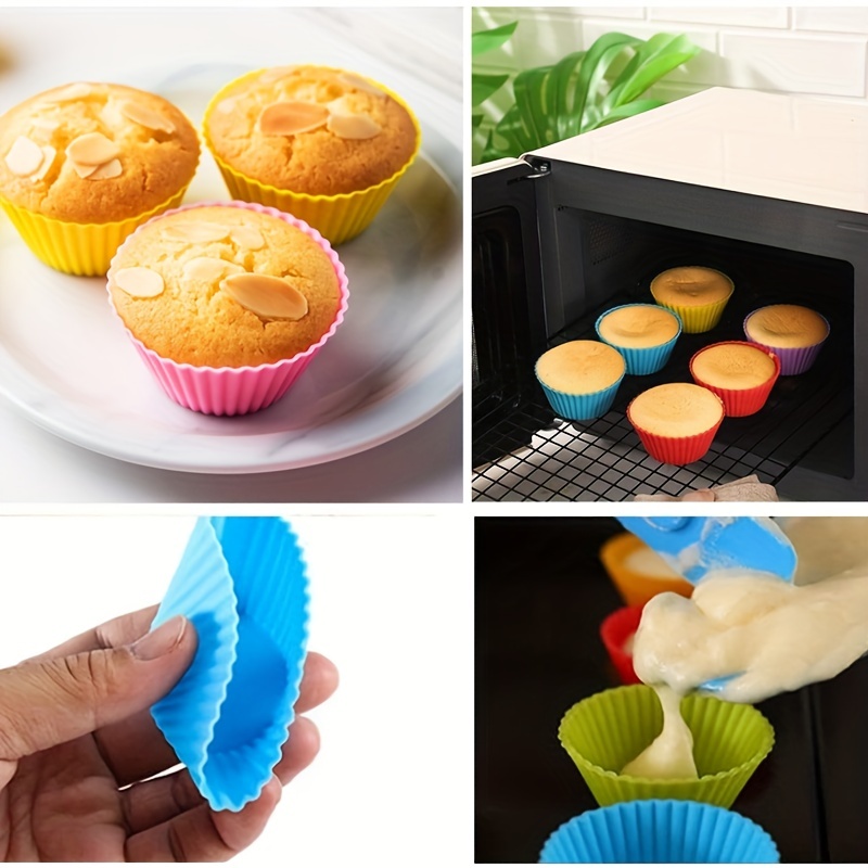 Silicone Muffin Cups Non stick Geometric Cupcake Cups - Temu Australia