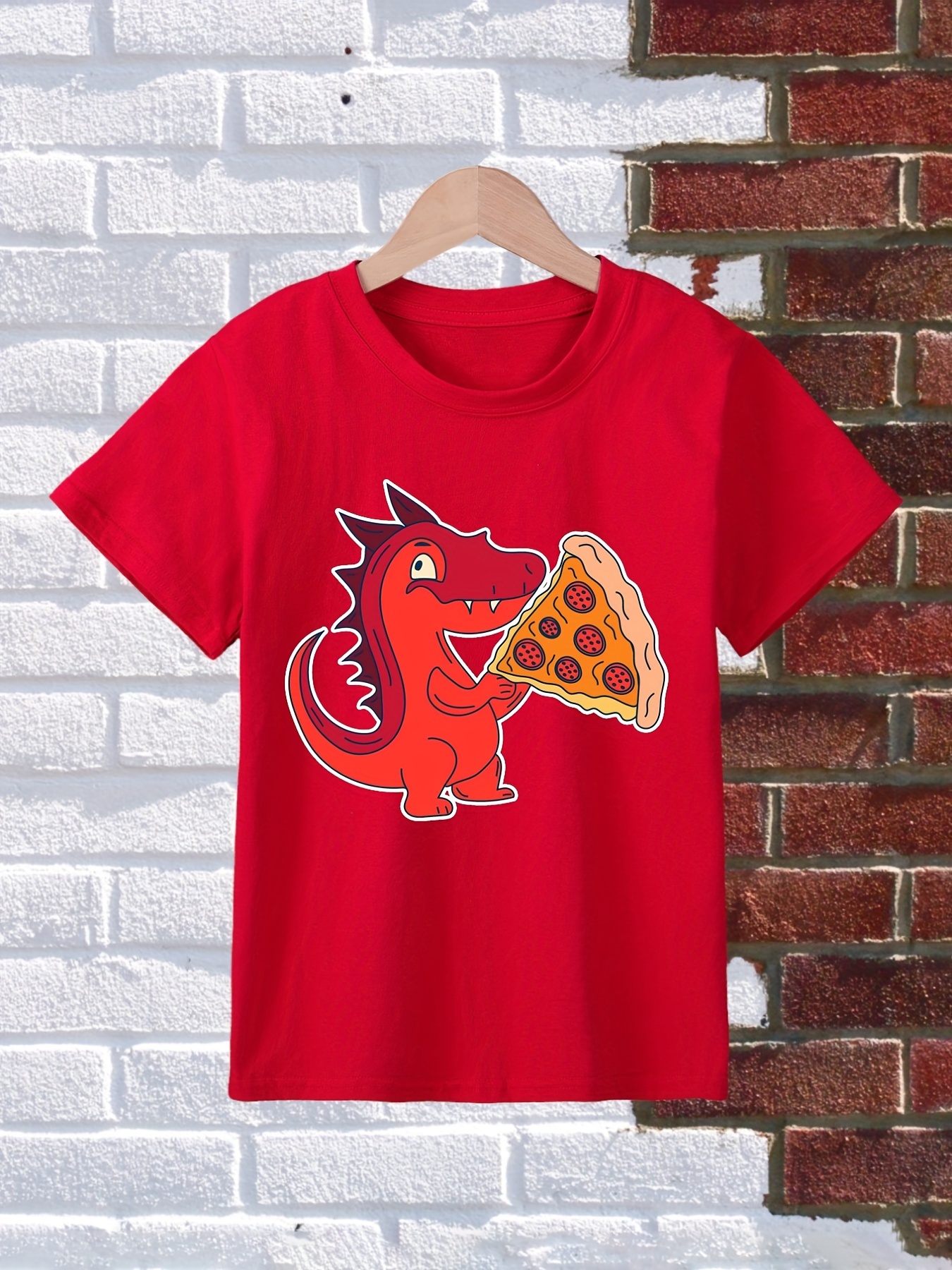 dinosaur pizza shirt