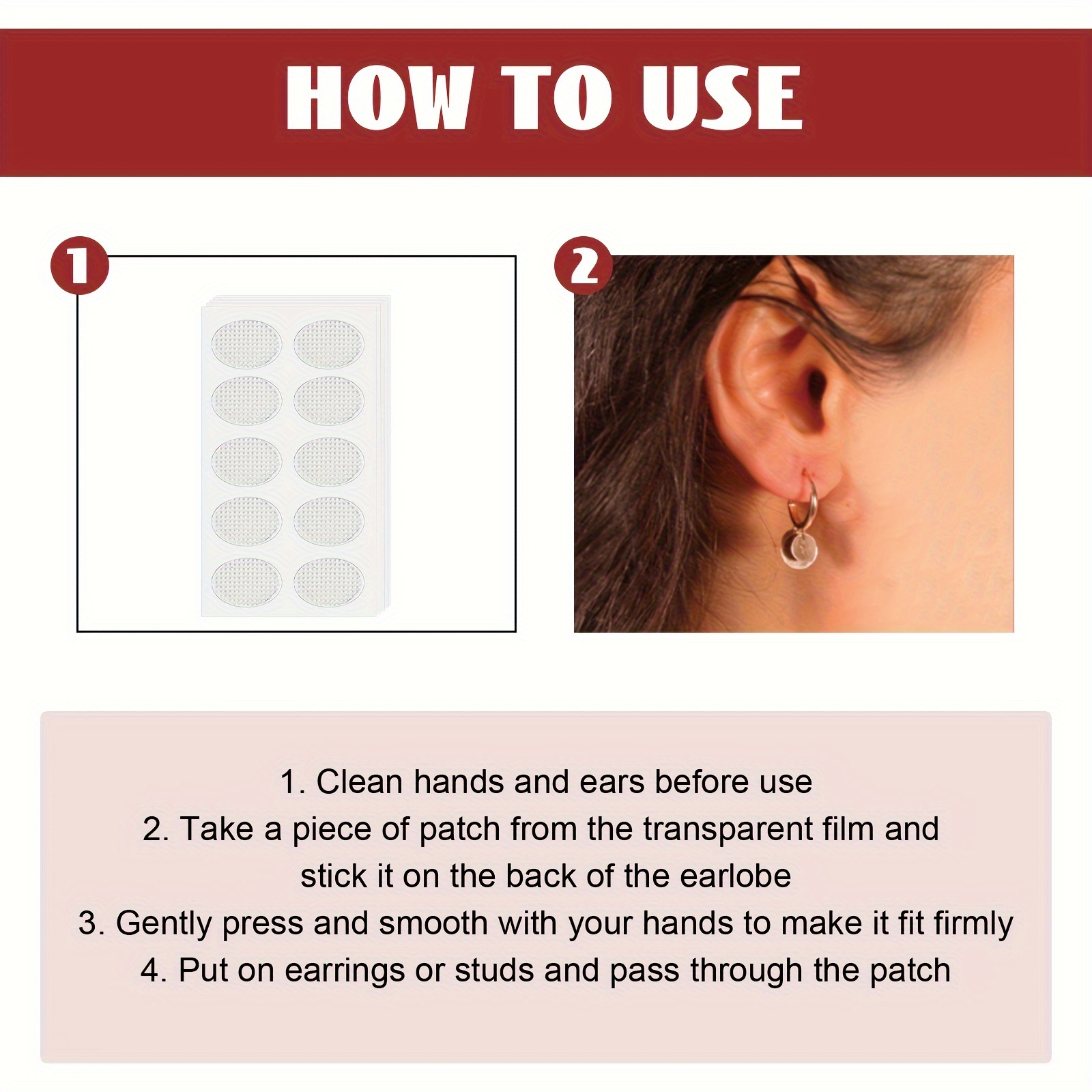 Ear Lobe Support Earring Patches - Temu