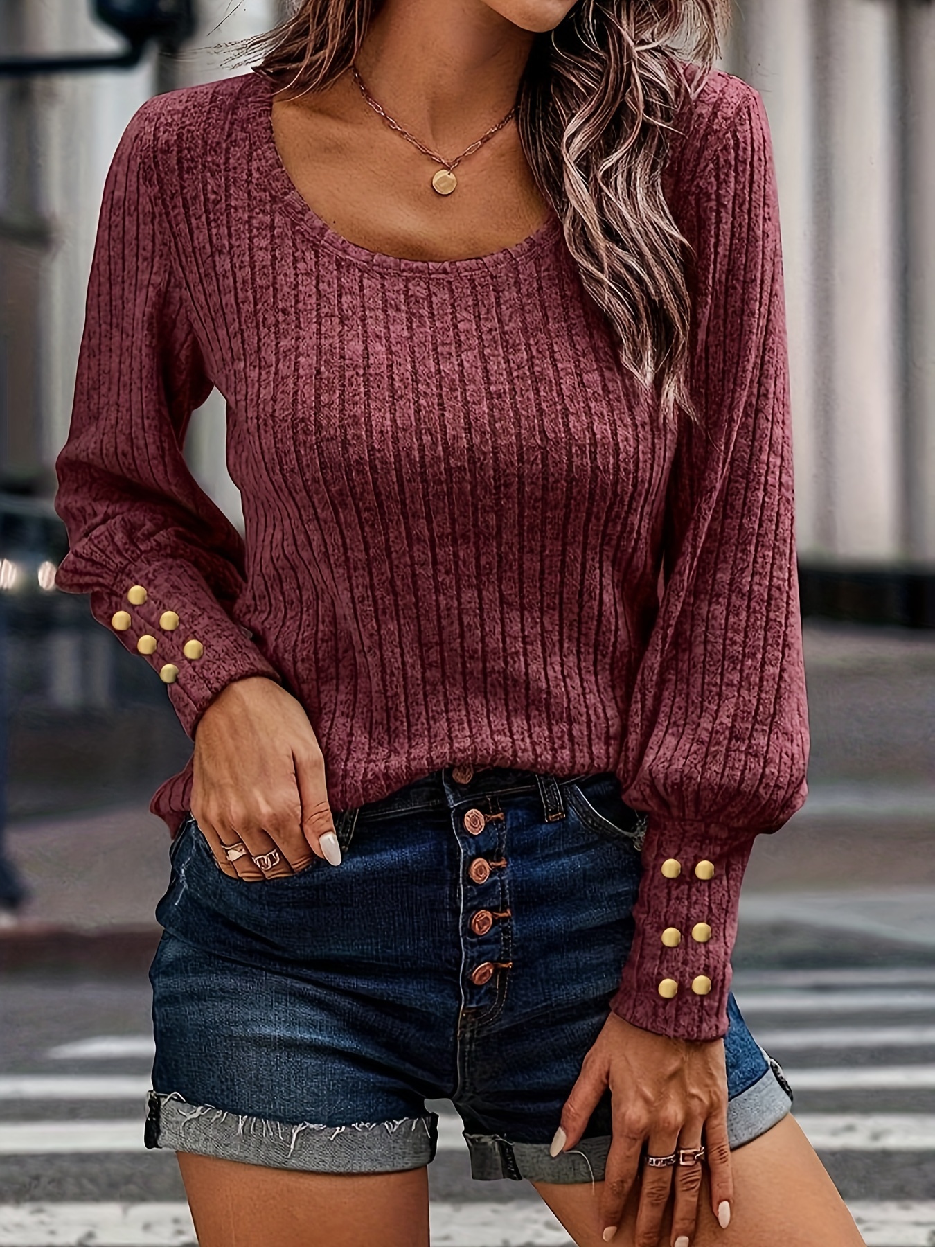 nsendm Womens Pullover Sweaters,Womens 2023 Cute Elegant Soft Crewneck Long  Sleeve Hollow Knit Pullover Sweaters,Womens Cardigan Sweaters 