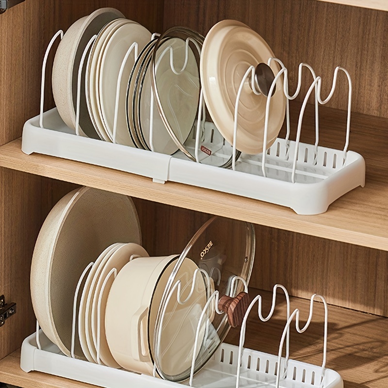 Kitchen Dish Organizer Practical Cabinet Storage Rack Dish - Temu