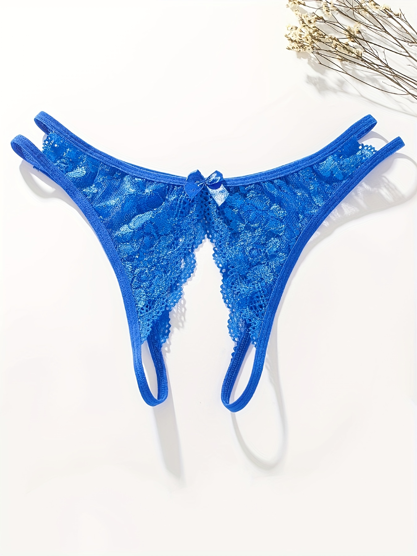 Thong Underwear Women Floral Lace Panties Sexy See G string - Temu