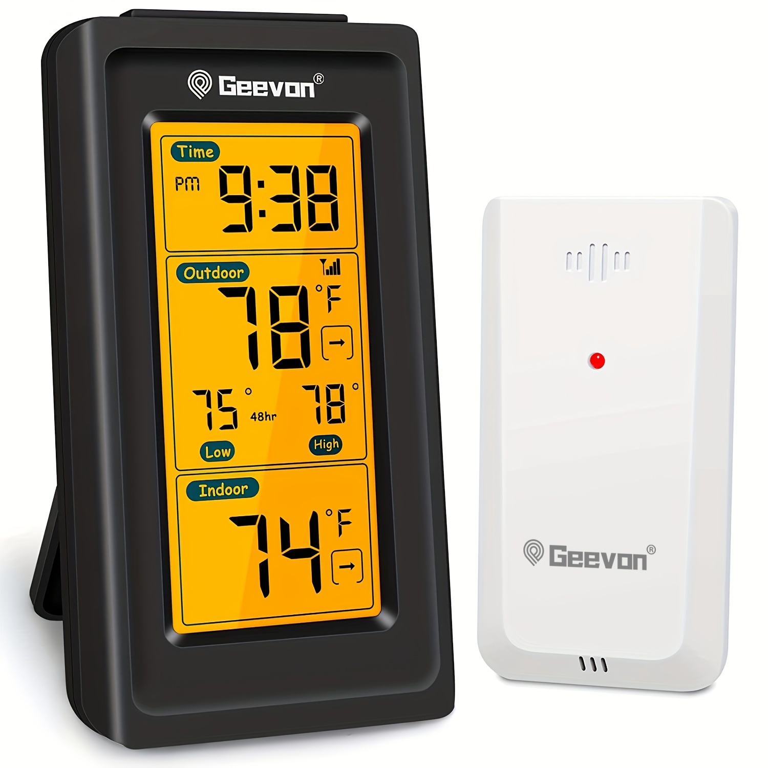 Weather Stations Wireless Indoor Outdoor Thermometer - Temu