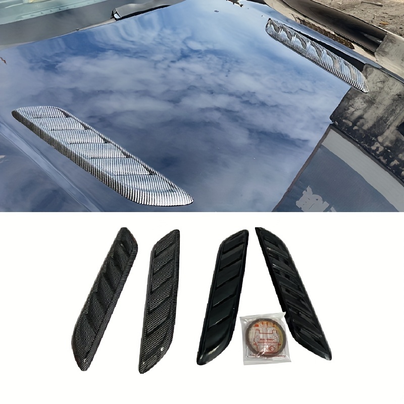 2pcs Car Air Intake Side Vent Grille Covers - Shark Look