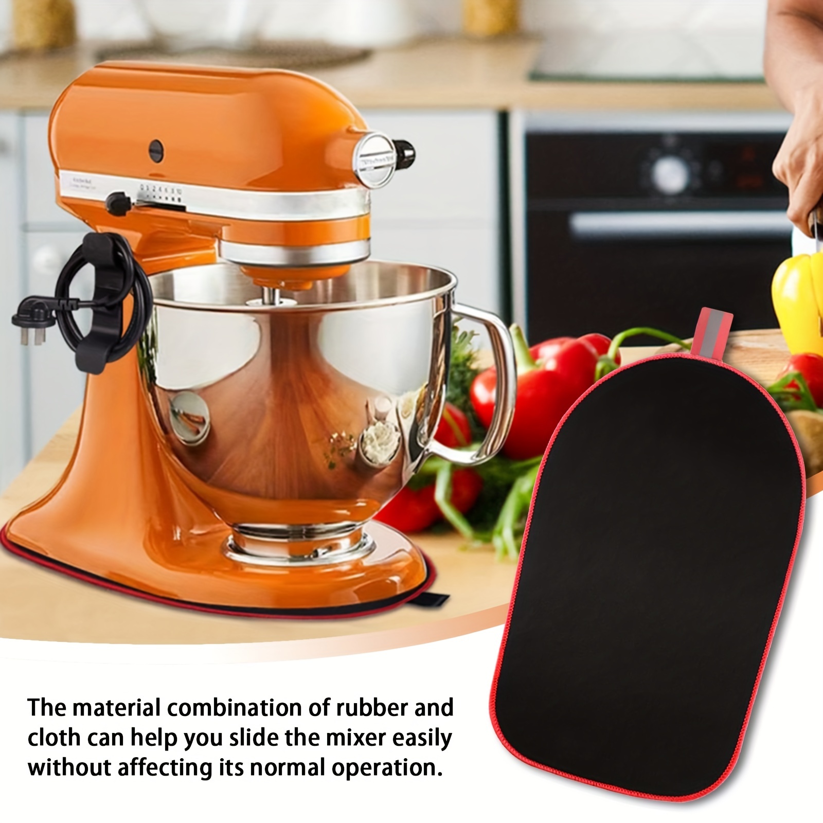 Kitchenaid Stand Mixer Sliding Mat With Cord Organizer - Protects
