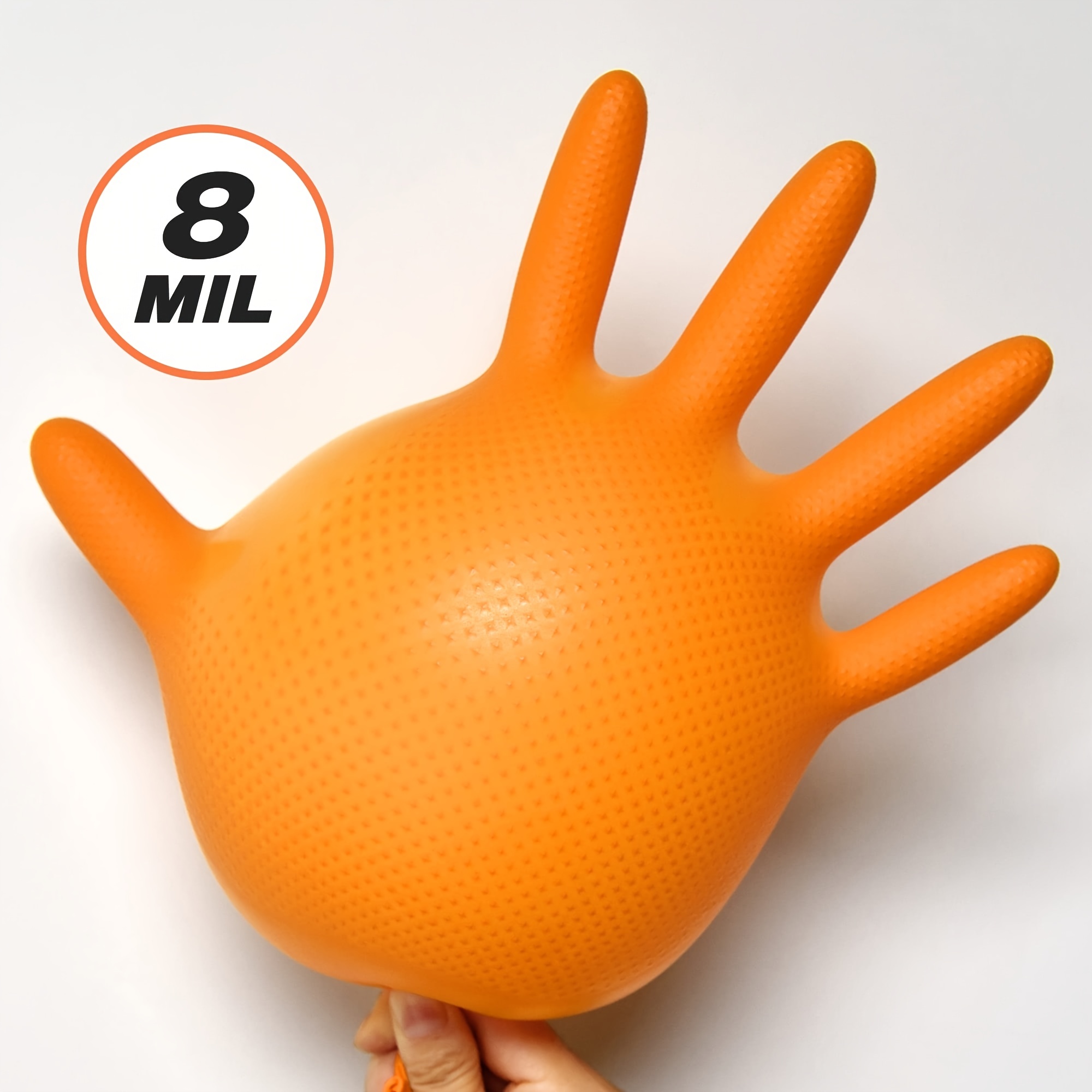 RZ TOOLS GUANTES de NITRILO DIAMANTADO naranjas - Los guantes de nitrilo  MÁS RESISTENTES del mercado - SIN LÁTEX - REUTILIZABLES (Talla S Naranja  Pack de 50) : : Bricolaje y herramientas