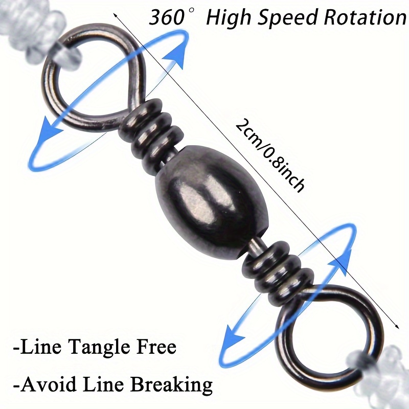 Fishing Swivel, Stable Connection Rotation Freshwater Fishing