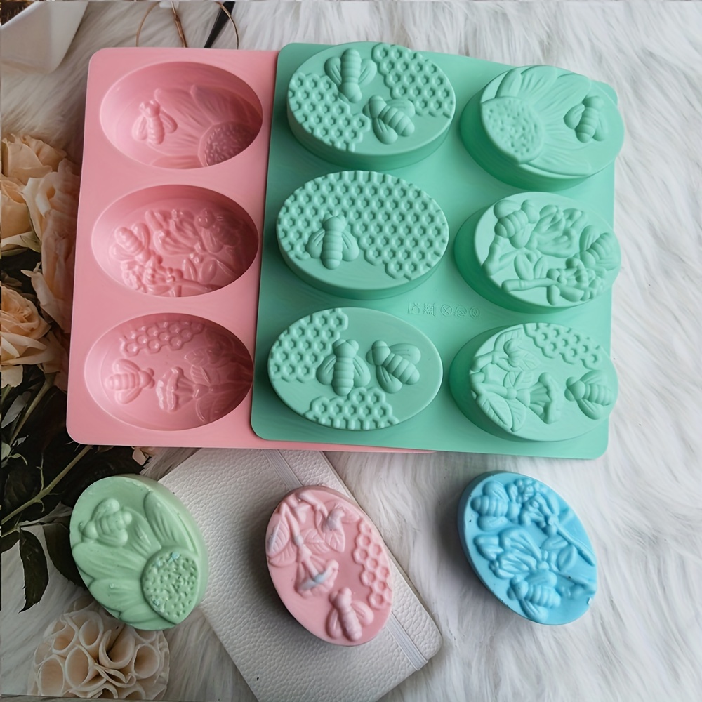 Honeycomb Silicone Molds Handmade Fondant Chocolate Baking Ice Cube Cake  Bee Mold Candles Soap Resin Mould Cake Decorating Tools