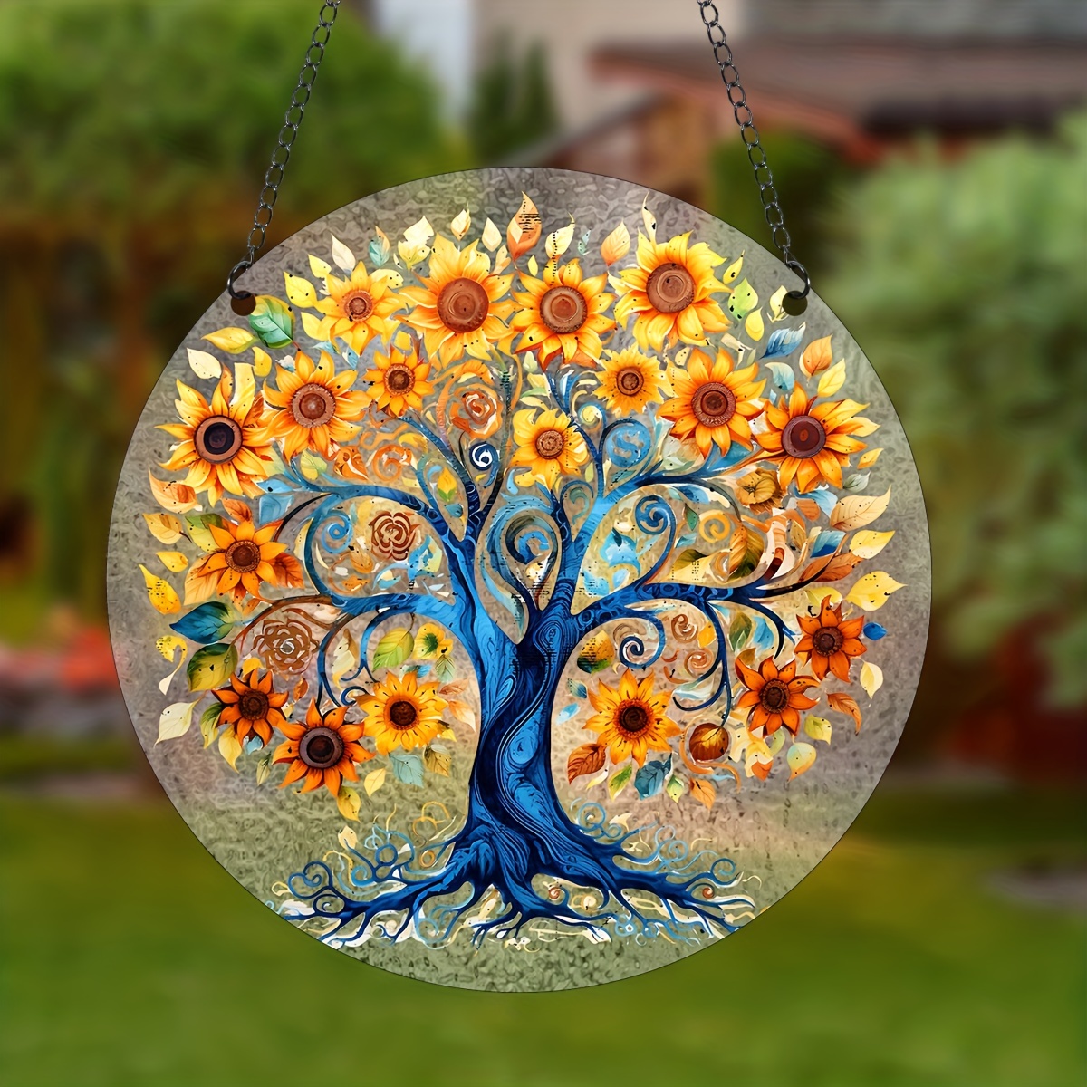 Violet flower suncatcher Window stained glass hanging Flower sun catch –  MushroomsOnTheMoon