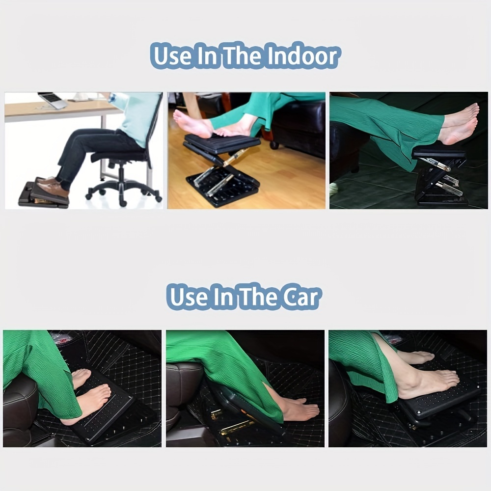 Adjustable Footrest With Removable Foot Cushion Angle - Temu