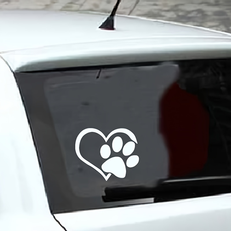 Brighten Up Your Car With Colorful Gradient Heart Paw And - Temu