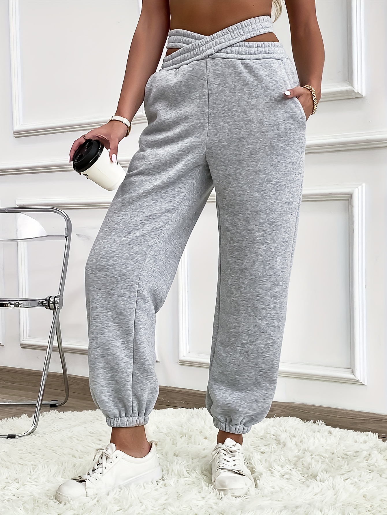 Ladies Trousers Loose Sweatpants Casual Womens Bottoms Tracksuit Jogger NEW