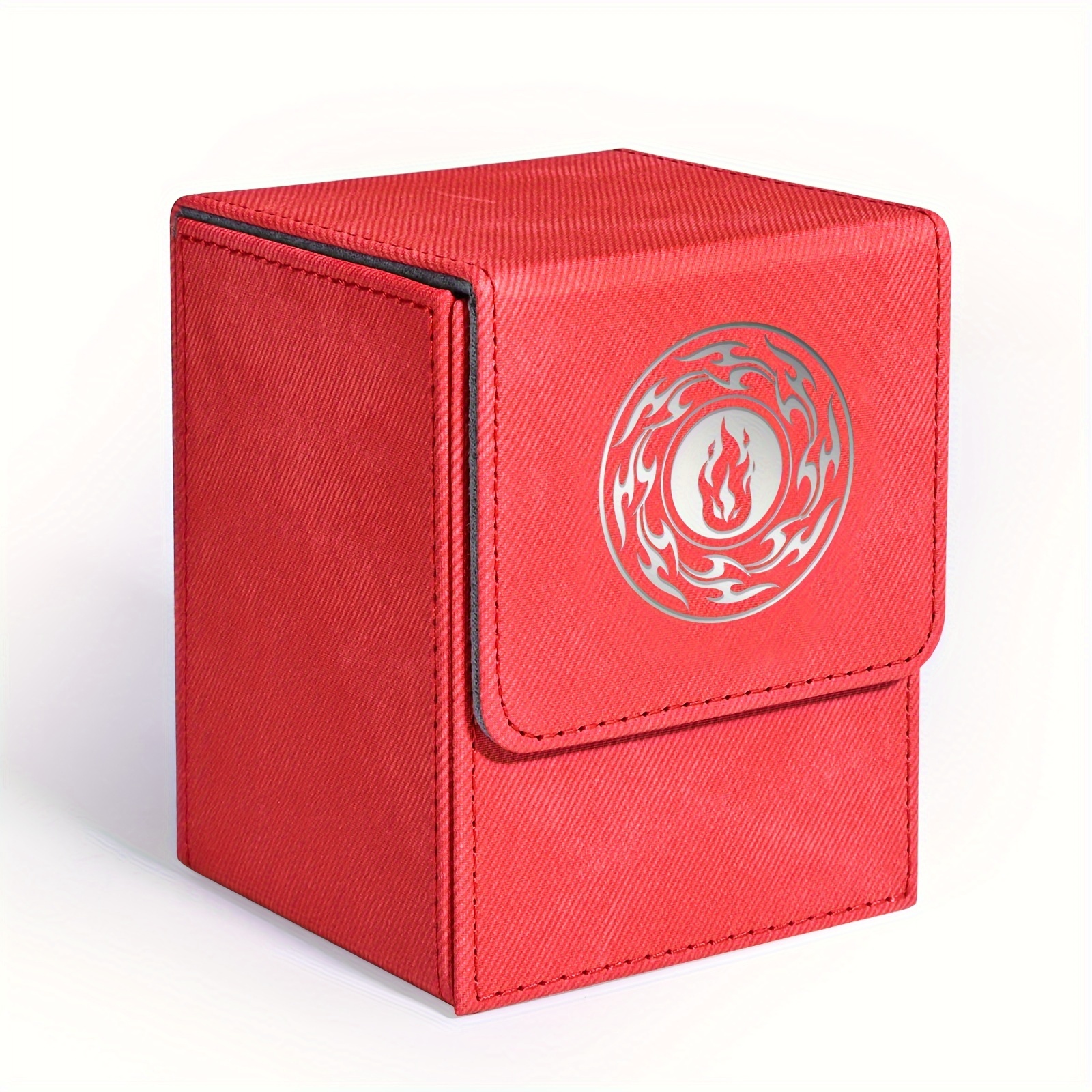 Mtg Deck Card Boxes 1 Leather Deck Storage Box With 6 - Temu
