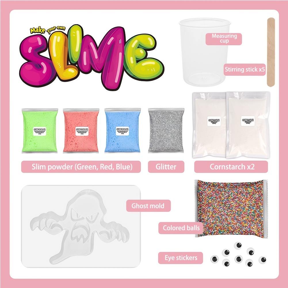 SUNNYPIG Slime Set Kid Toy Age 6-7-8-9, Slime Making Kit for Girl