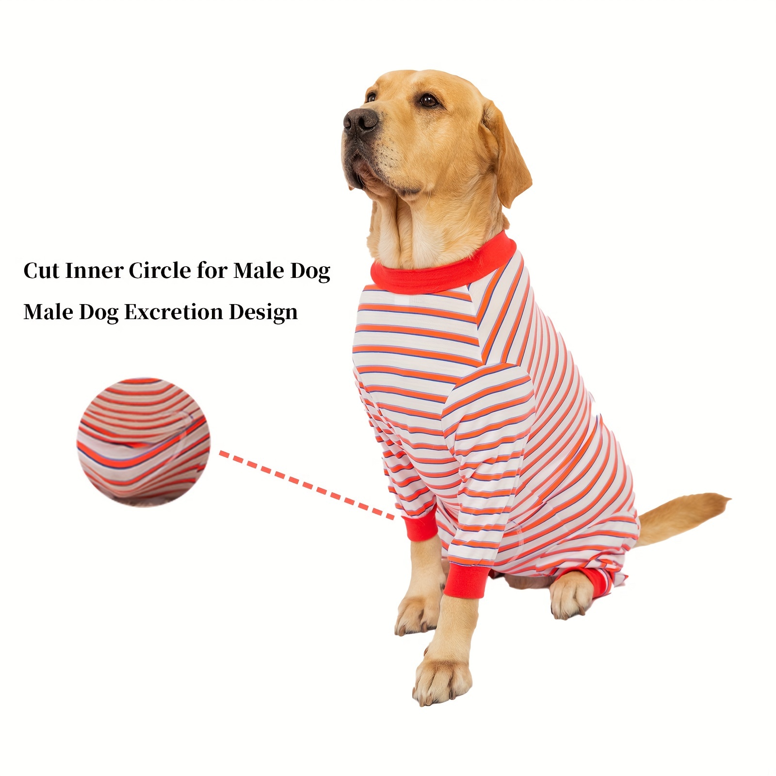 Pet Recovery Suit For Dogs With Binding Design To Prevent Licking And  Suitable For Postoperative Care And Weaning Dog Clothes - Pet Supplies -  Temu