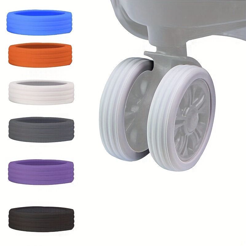 Silicone Luggage Suitcase Wheels Cover Wheel Cover For - Temu