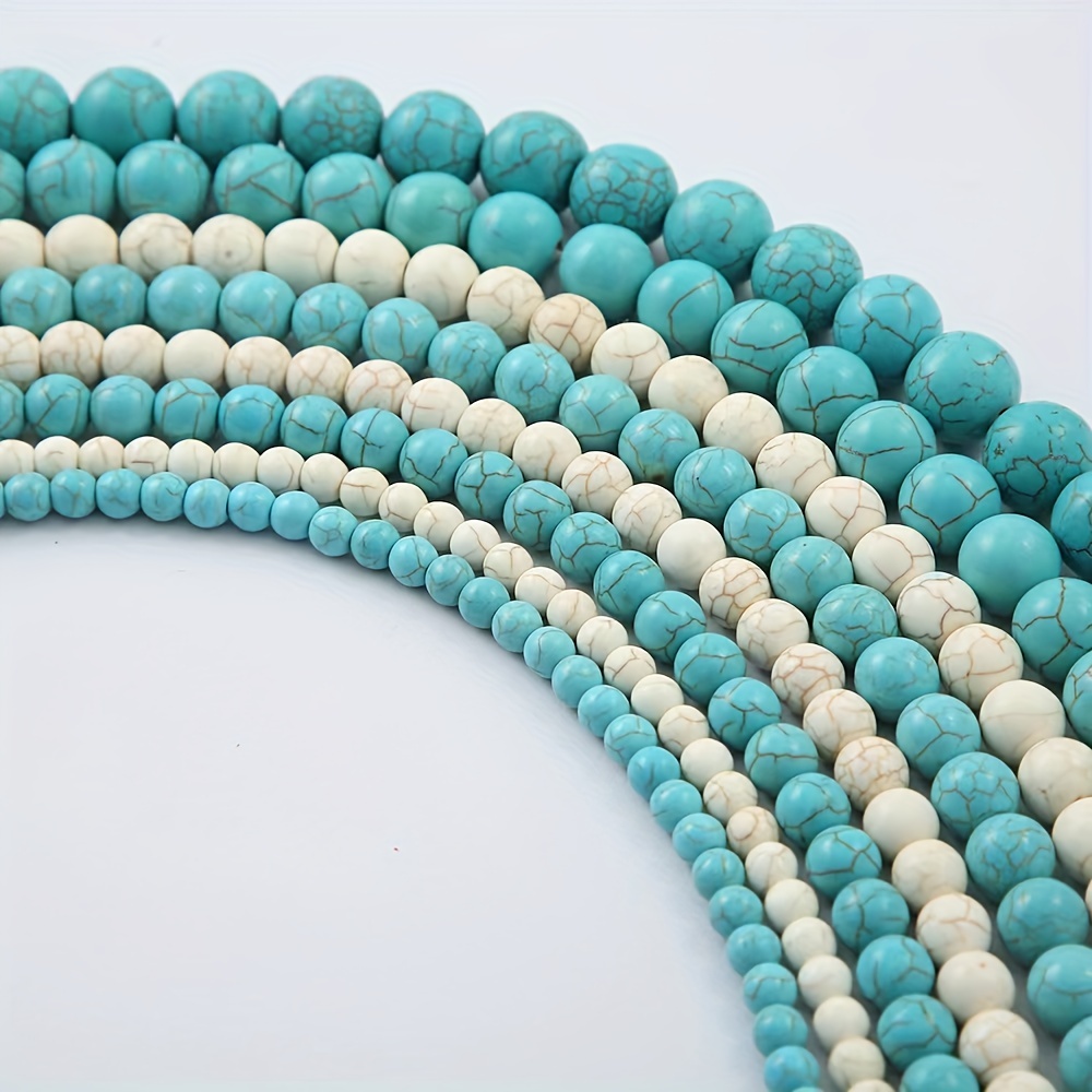 Turquoise Semi finished Bead String Combined With Turquoise - Temu