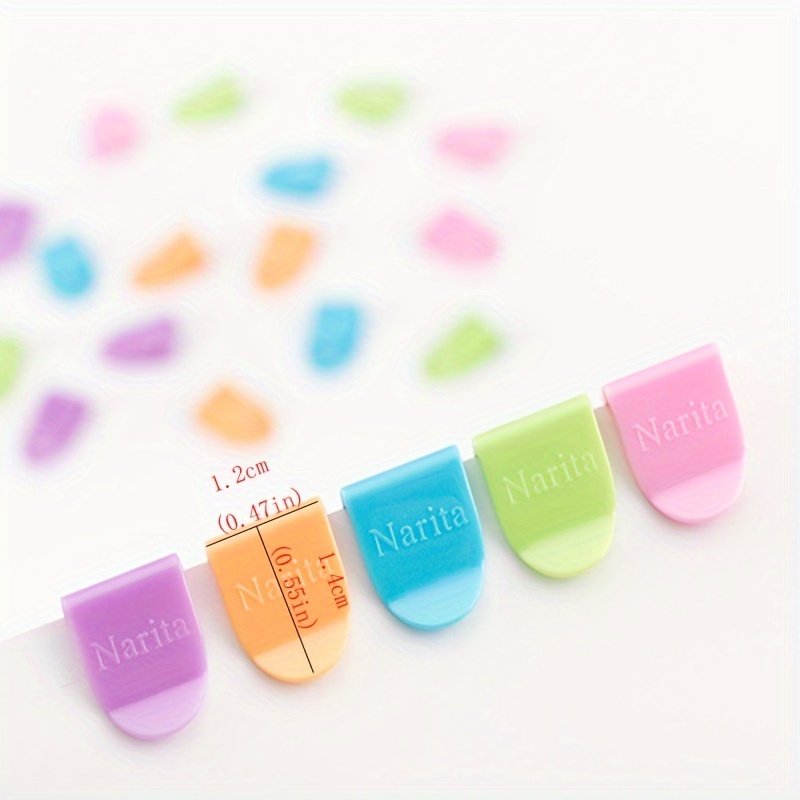 Plastic Mini Clips Color Notebook Label Folder Paper - Temu