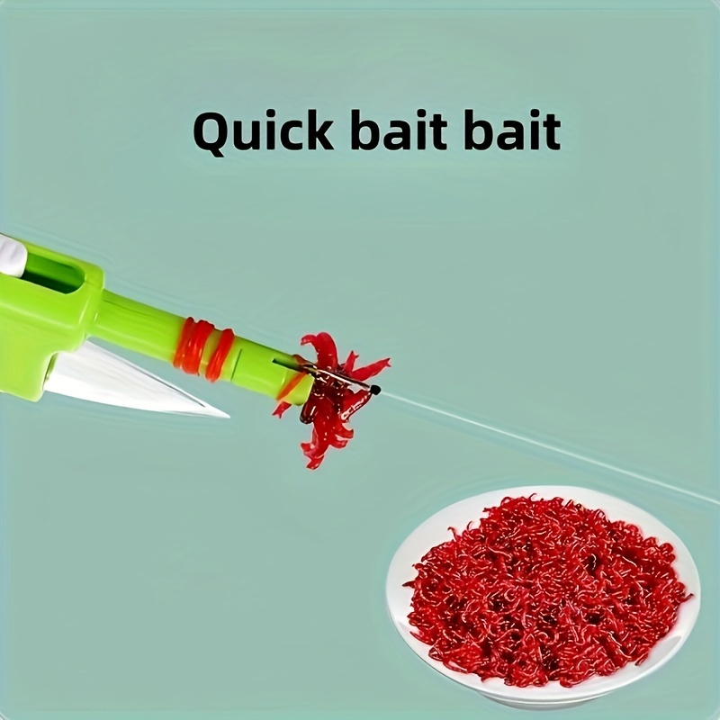 Red Worm Bait Clip Red Worm Hanging Bait Maker Rubber Band - Temu