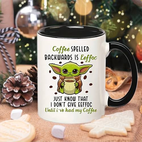 1pc cartoon alien coffee mug 11oz ceramic coffee cups cute kawaii monster water cups microwave safe summer winter drinkware birthday gifts