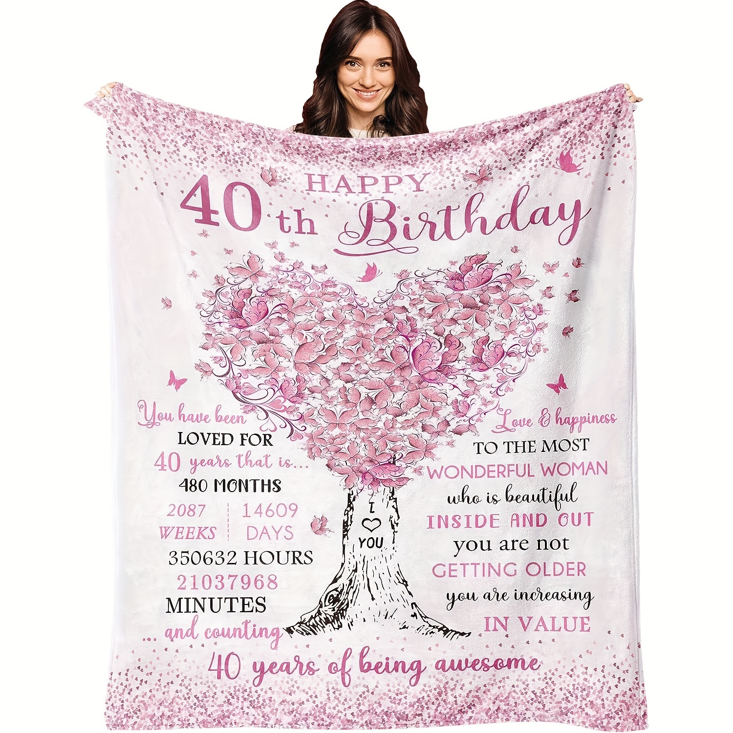 Printed Throw Blanket Best Birthday Gift For Women - Temu