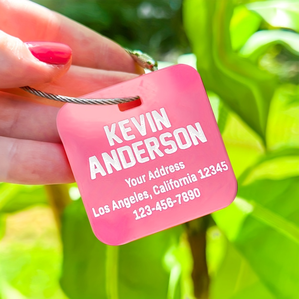Custom Luggage Tag Personalized Name Bag Tag with Address Backpack Tag  School Ba