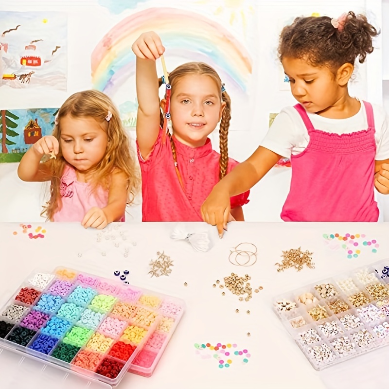10700pcs Clay Beads for DIY Bracelet Making Kit