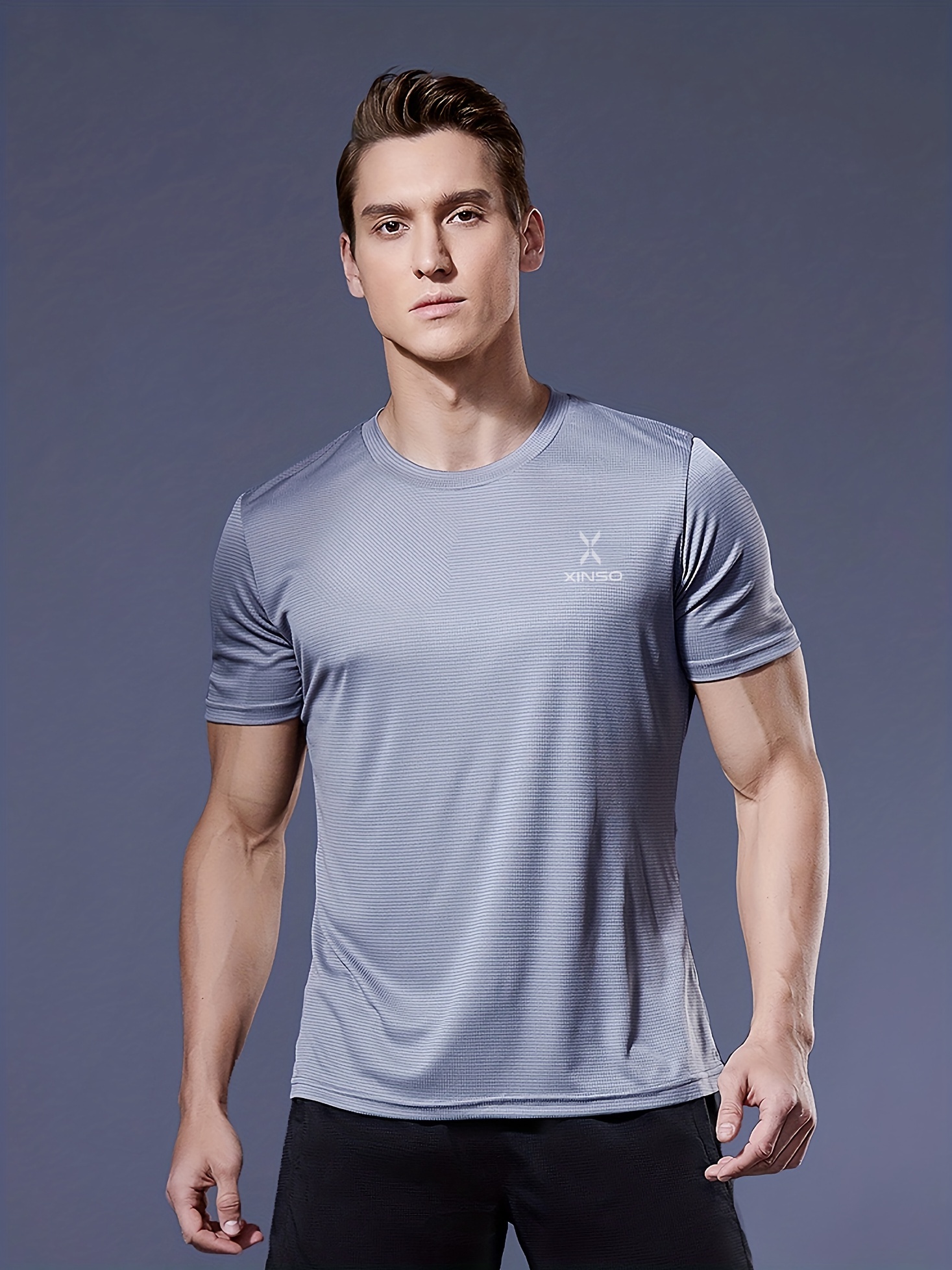 Solid shirt Ultralight Color - T Quick Temu Dry Men\'s Sport