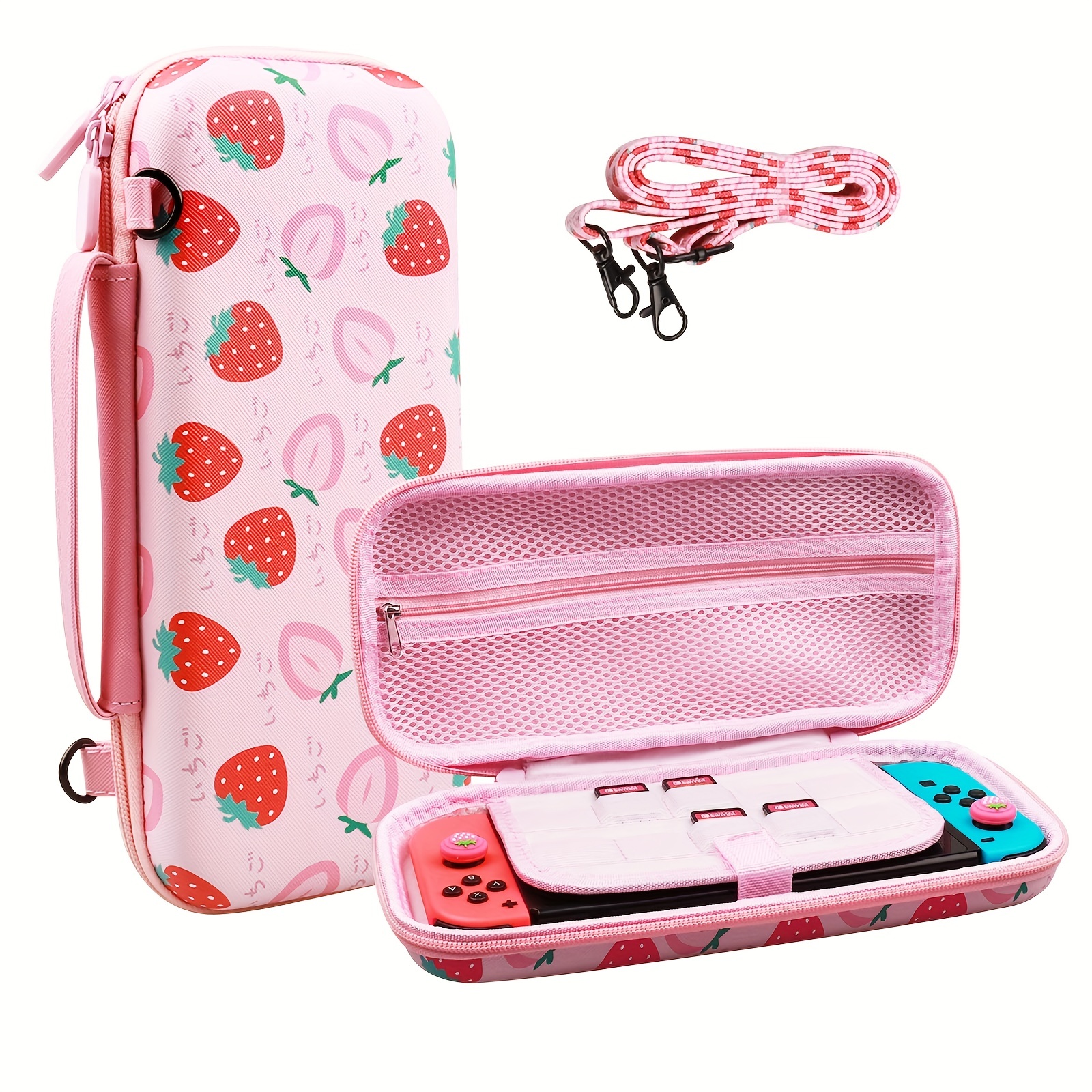 cute carrying case for nintendo switch switch oled cover hard portable travel case for switch accessories with game case details 3